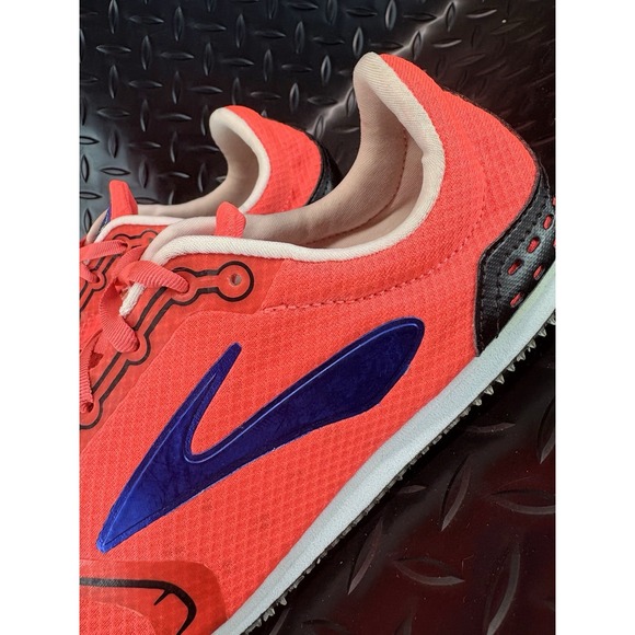 Brooks Women's Track & Field 6-Spike Running Shoes Size 11 Orange - Picture 3 of 9